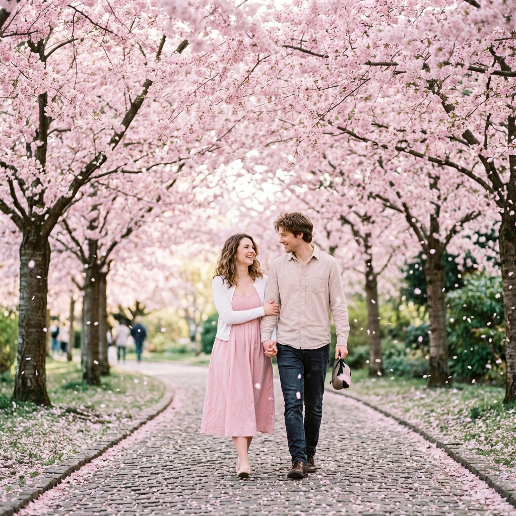 Walk Under Blossoms